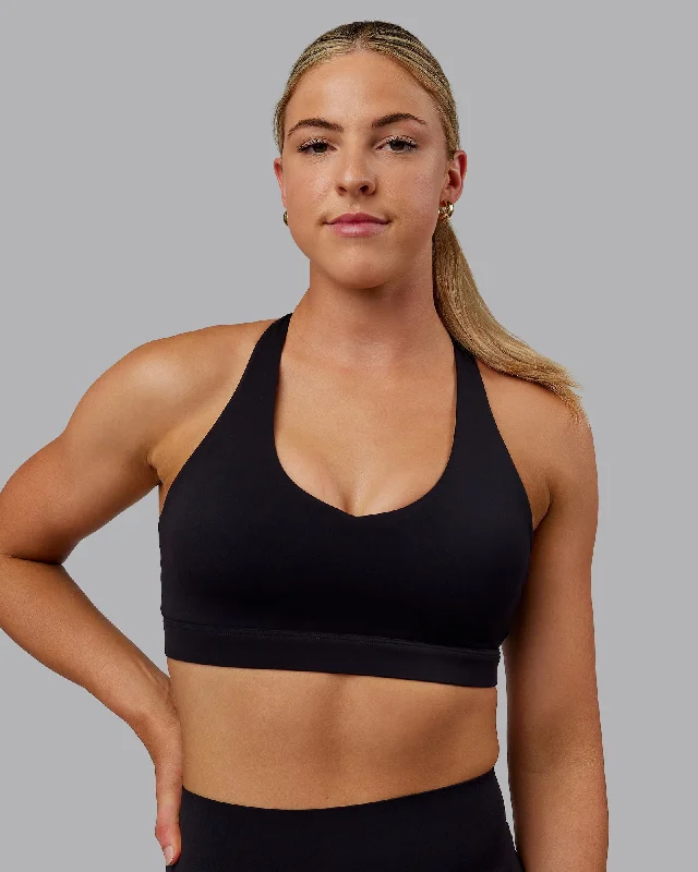 Padded sports bra – Sports bra with soft, removable padding for extra comfort and shape.Nirvana Sports Bra - Black