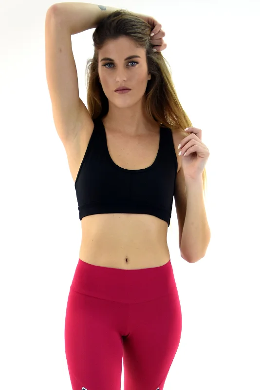 Low-impact sports bra – Ideal for low-intensity activities such as yoga or walking, providing light support.Sonia Bra - Black