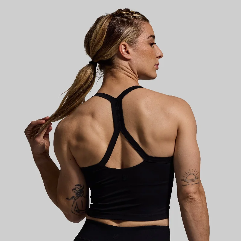 Underwired sports bra – Sports bra with underwire for added support and structure.Your Favorite Sports Bra (Black)