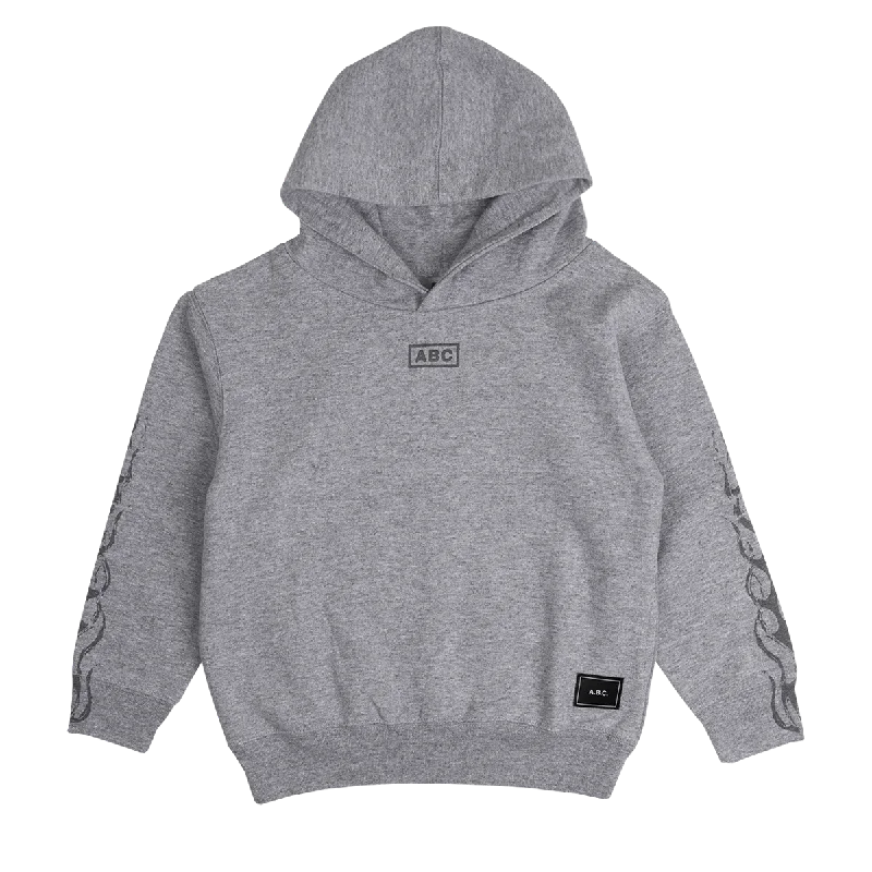 Cowl neck hoodie – Hoodie with a soft, draped collar that creates a relaxed, cozy feelABC NATURE HOODIE (GREY)