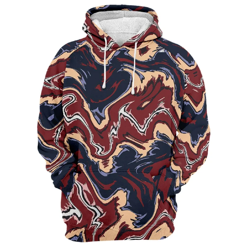 Graphic hoodie – Hoodie with printed designs, logos, or artworkAbstract Brown Liquid Hoodie