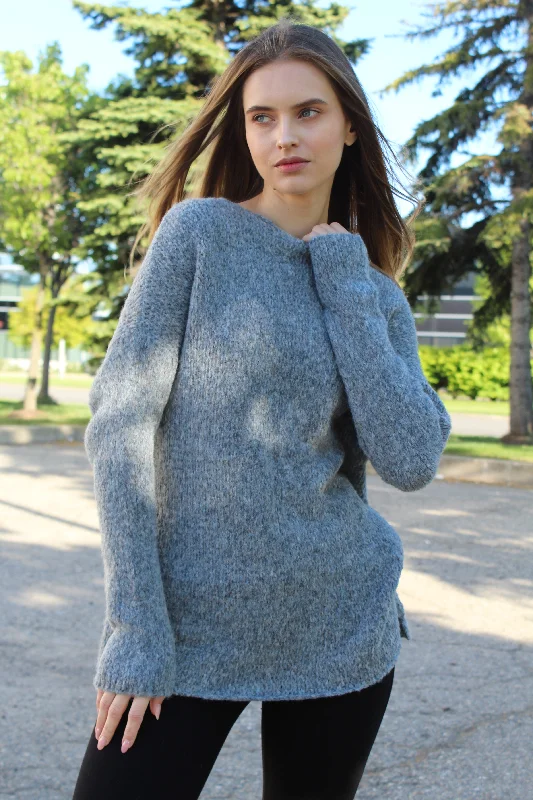 Long sleeve – Full-length sleevesAlpaca wool knit sweater