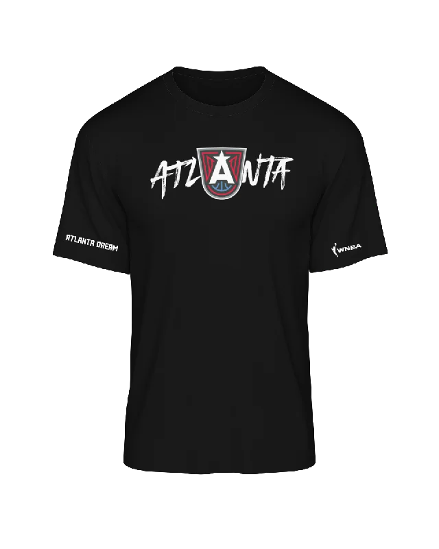 Cotton blend – Mix of cotton and synthetic fabrics for softness and durabilityAtlanta Dream Crest T-Shirt