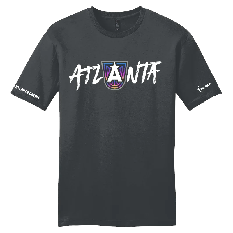 Tie-dye – Colorful, patterned T-shirt created with a tie-dye techniqueAtlanta Dream Rebel Court Logo T-Shirt