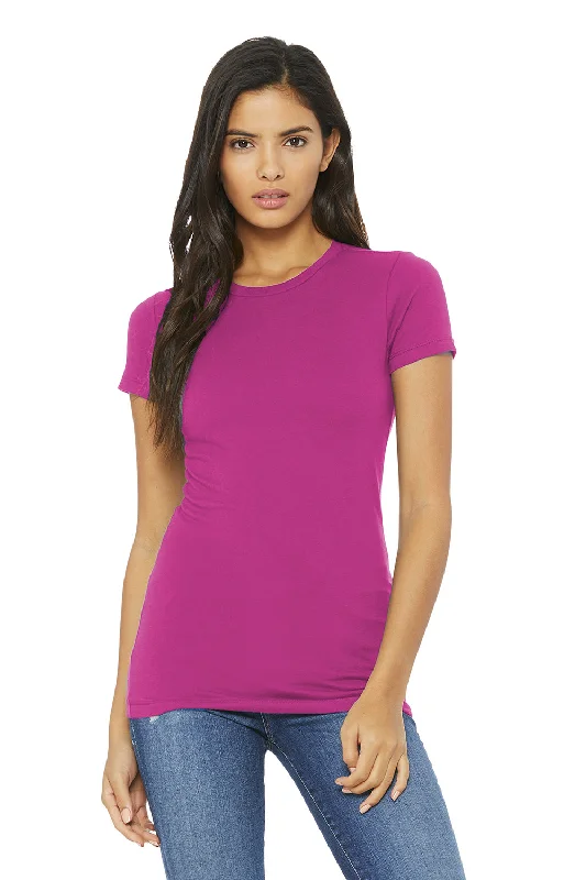 Scoop neck – Wide, rounded necklineBella + Canvas Womens The Favorite Short Sleeve Crewneck T-Shirt - Berry Pink