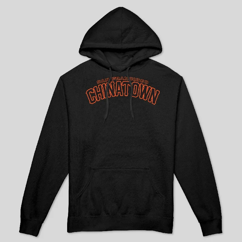 Cropped hoodie – Shortened hoodie that sits above the waistCHINATOWN DISTRICT WOMEN'S HOODIE