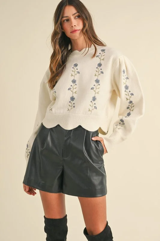 Belted – With a belt or sash for a defined waistChloe Sweater