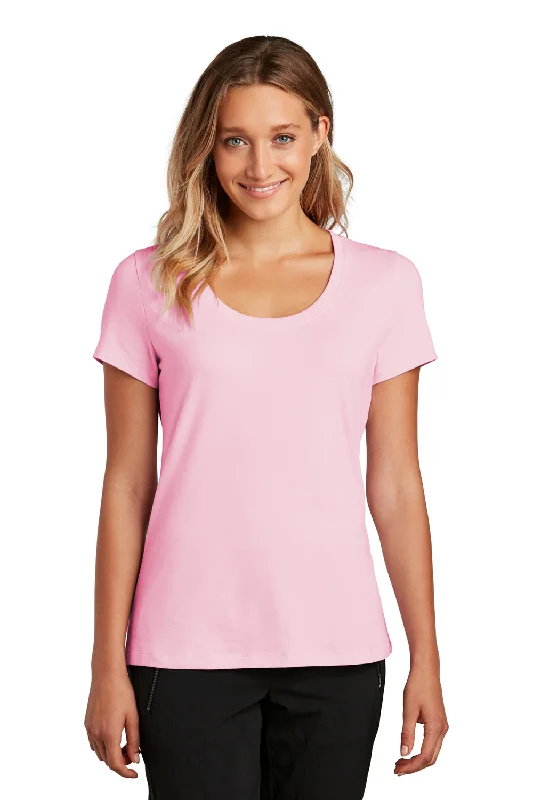 Graphic tee – T-shirt with printed designs, logos, or imagesDistrict Womens Flex Short Sleeve Scoop Neck T-Shirt - Lilac Pink