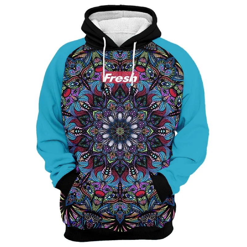 Fitted sweatshirt – Sweatshirt that fits snugly to the body, providing a more tailored lookFresh Tribe Doodle Hoodie