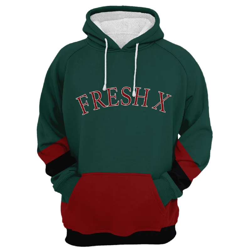 Fleece-lined – Soft, warm interior lining made from fleece materialFresh X Tricolor Hoodie