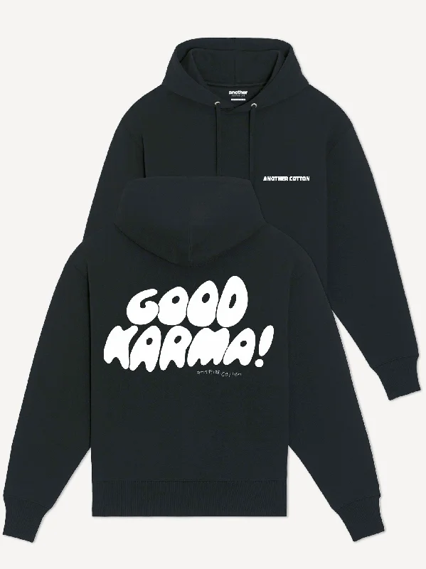 Embroidered hoodie – Hoodie featuring embroidery, usually logos, monograms, or decorative patternsGood Karma Organic Hoodie