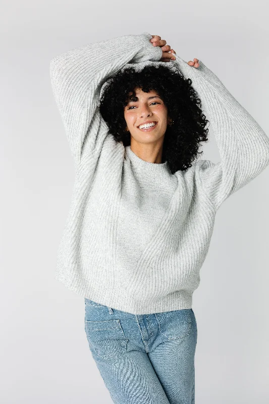 Raglan sleeve – Diagonal sleeve seams that extend to the necklinePismo Brushed Knit Sweater