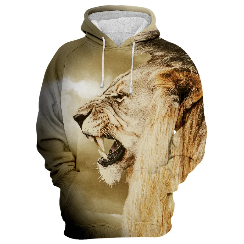 Puffer hoodie – Hoodie with a padded or quilted design, offering more insulationLegendary Lion Hoodie