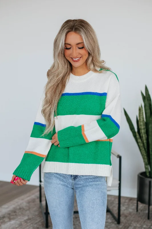 Cashmere – Luxurious, soft wool from goatsLowgan Striped Sweater