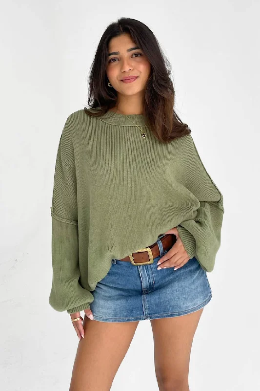 Hooded – Sweater with an attached hoodMartha Sweater in Moss