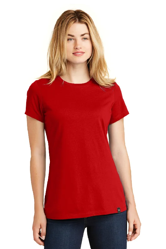 Crew neck – Classic round necklineNew Era Womens Heritage Short Sleeve Crewneck T-Shirt - Scarlet Red - Closeout