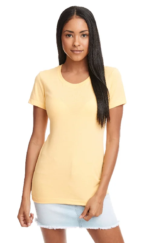 Crew neck – Classic round necklineNext Level Womens Ideal Jersey Short Sleeve Crewneck T-Shirt - Banana Cream Yellow