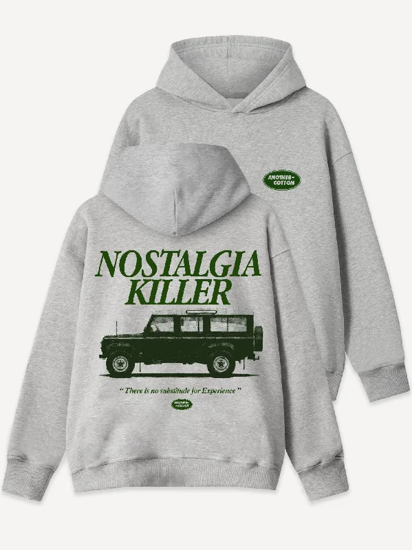 Graphic hoodie – Hoodie with printed designs, logos, or artworkNostalgia Killer Oversized Hoodie