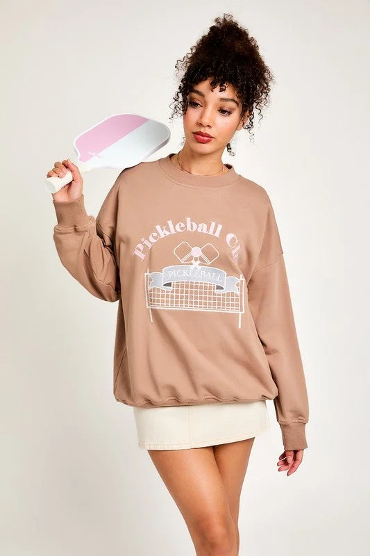 Oversized sweatshirt – Loose-fitting, relaxed fitPickleball Sweatshirt