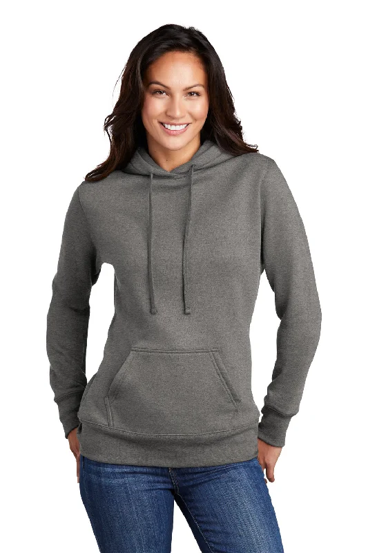 Hooded sweatshirt – Sweatshirt with an attached hood for extra warmth and stylePort & Company Womens Core Fleece Hooded Sweatshirt Hoodie - Heather Graphite Grey