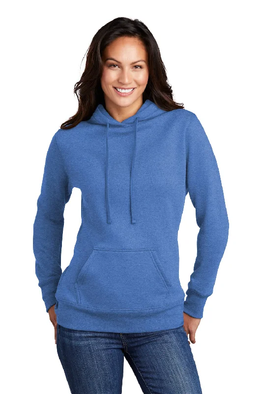 Hooded sweatshirt – Sweatshirt with an attached hood for extra warmth and stylePort & Company Womens Core Fleece Hooded Sweatshirt Hoodie - Heather Royal Blue