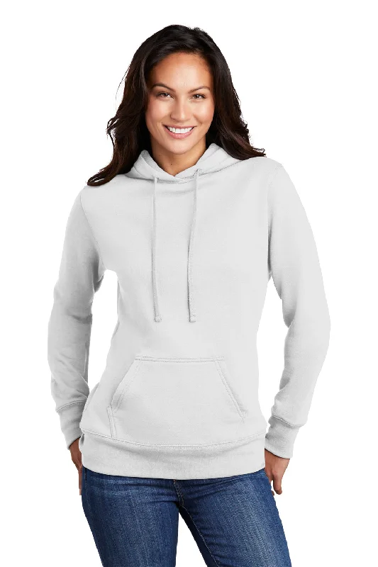 Long sleeve hoodie – Classic long-sleeve style hoodiePort & Company Womens Core Fleece Hooded Sweatshirt Hoodie - White