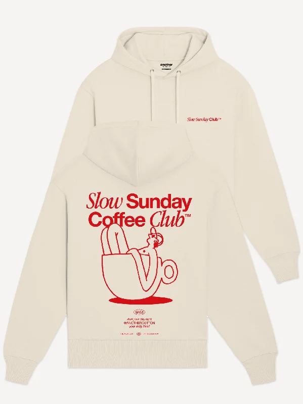 Graphic hoodie – Hoodie with printed designs, logos, or artworkSlow Sunday Coffee Club Organic Hoodie