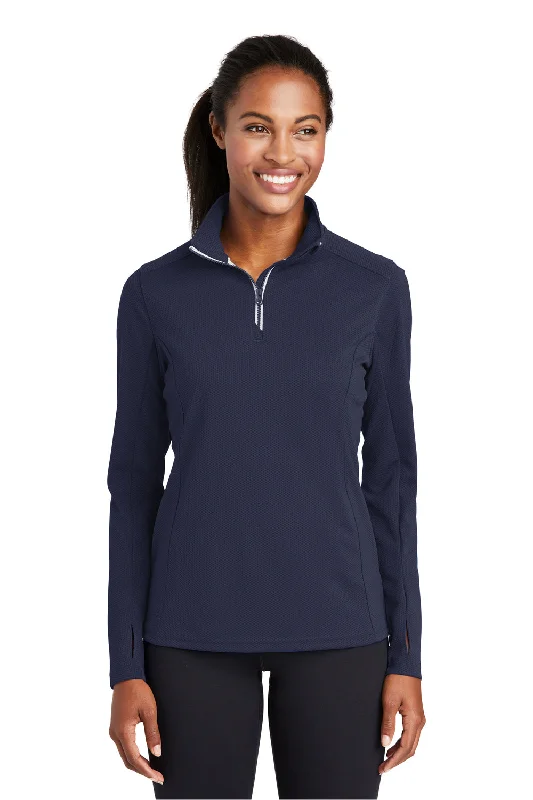 Hoodie dress – Hoodie that is long enough to be worn as a dressSport-Tek Womens Sport-Wick Moisture Wicking 1/4 Zip Sweatshirt - True Navy Blue