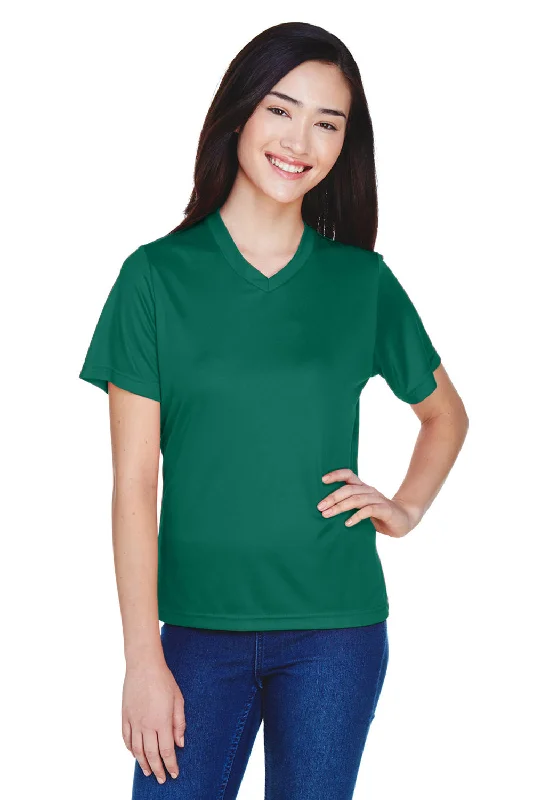 Crew neck – Classic round necklineTeam 365 Womens Zone Performance Moisture Wicking Short Sleeve V-Neck T-Shirt - Forest Green