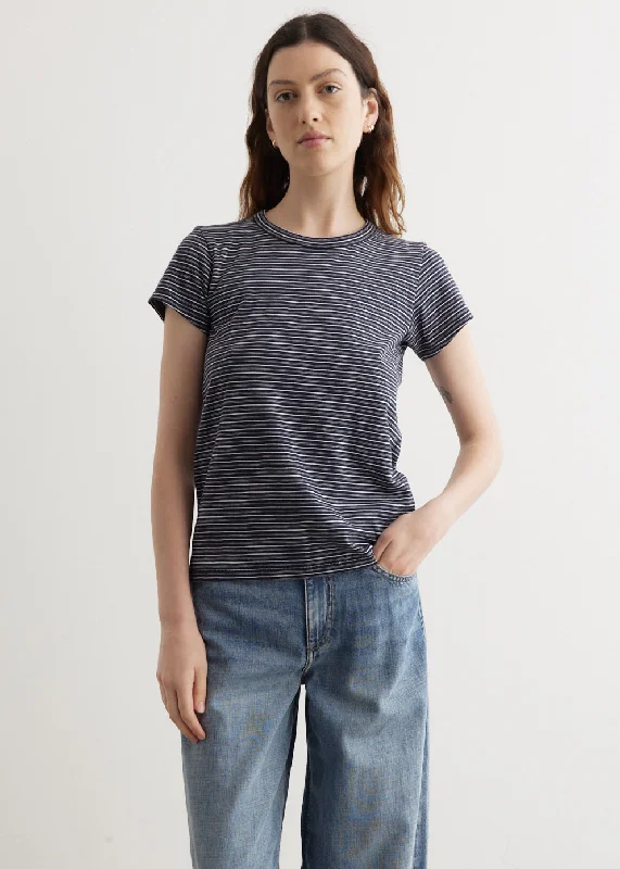 Fitted – Snug, form-fitting styleThe Slub Stripe T-Shirt