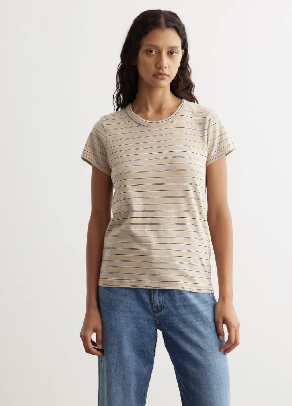 Fitted – Snug, form-fitting styleThe Slub Stripe T-Shirt