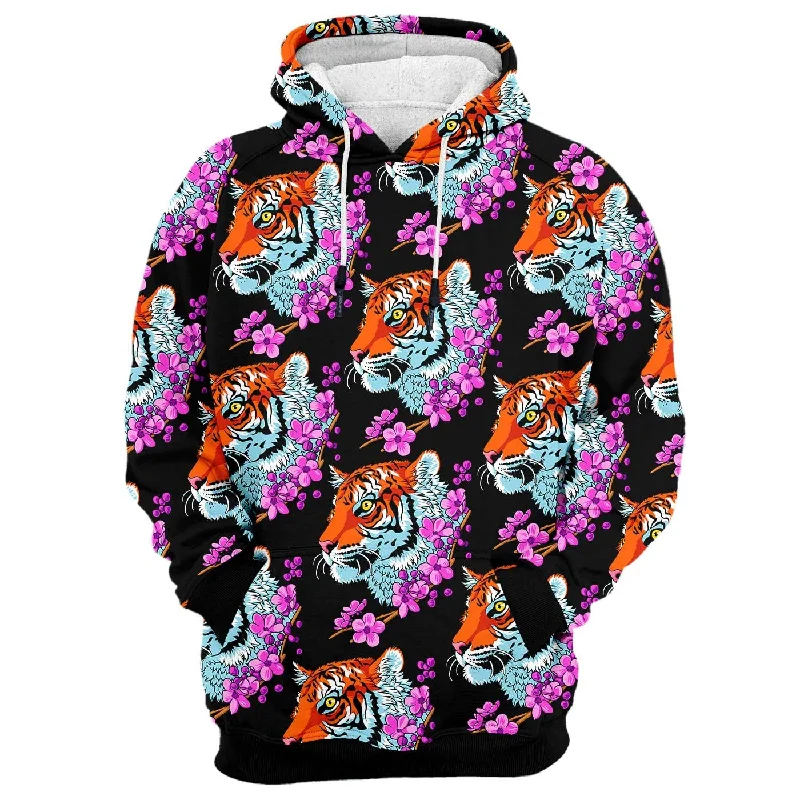 Long sleeve hoodie – Classic long-sleeve style hoodieTiger Sakura Hoodie