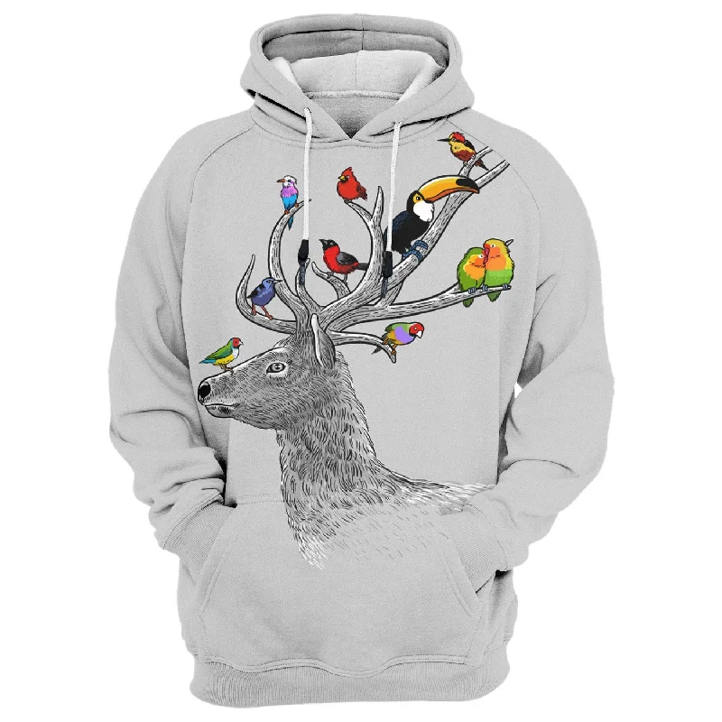 Sporty sweatshirt – Sweatshirt made from moisture-wicking or performance fabrics, ideal for active wearTropical Birds Hoodie