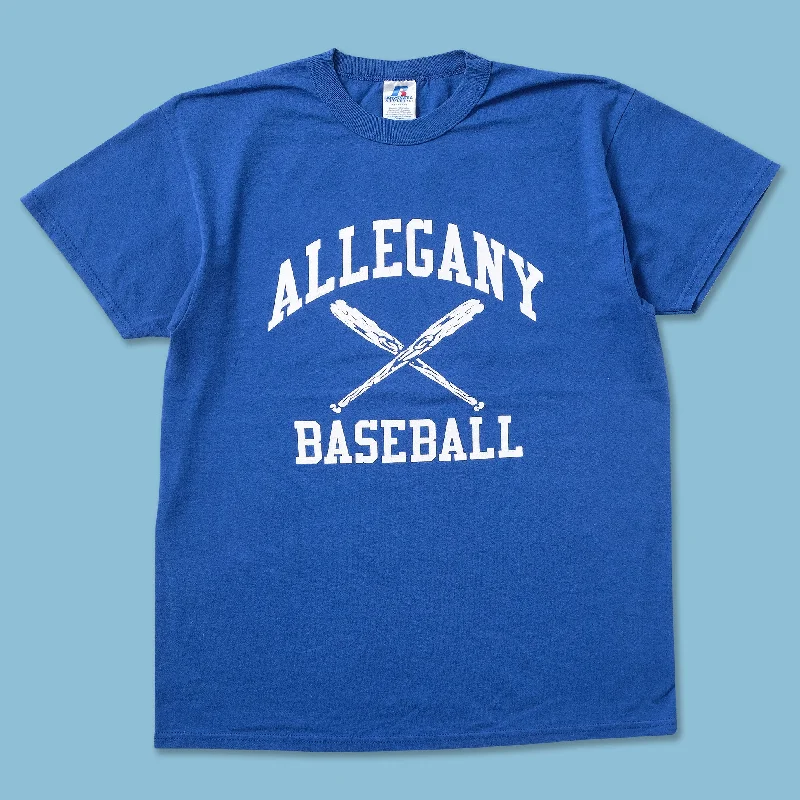 Fitted – Snug, form-fitting styleVintage Russell Athletic Allegany Baseball T-Shirt Medium