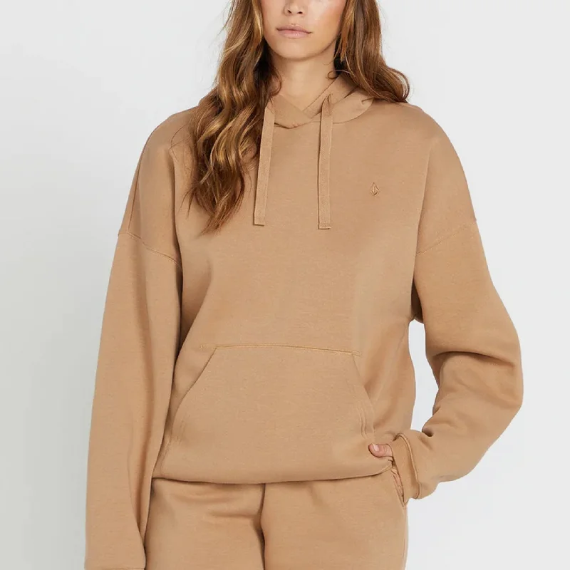 Raglan sleeve hoodie – Hooded sweatshirt with diagonal seam lines extending from the collarVolcom Stone Heart II Womens Sweatshirt - Mocha