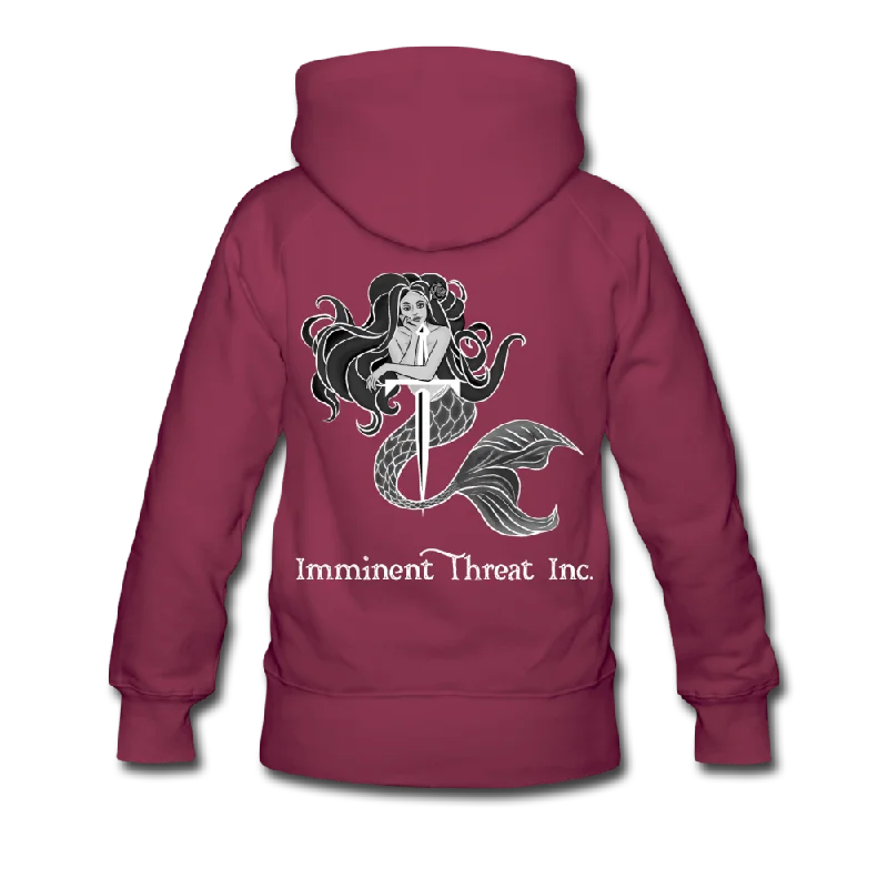 Graphic hoodie – Hoodie with printed designs, logos, or artworkWomen’s B&W Mermaid Premium Hoodie