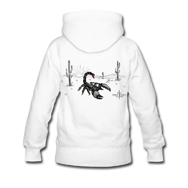 Embroidered hoodie – Hoodie featuring embroidery, usually logos, monograms, or decorative patternsWomen’s Scorpion Premium Hoodie