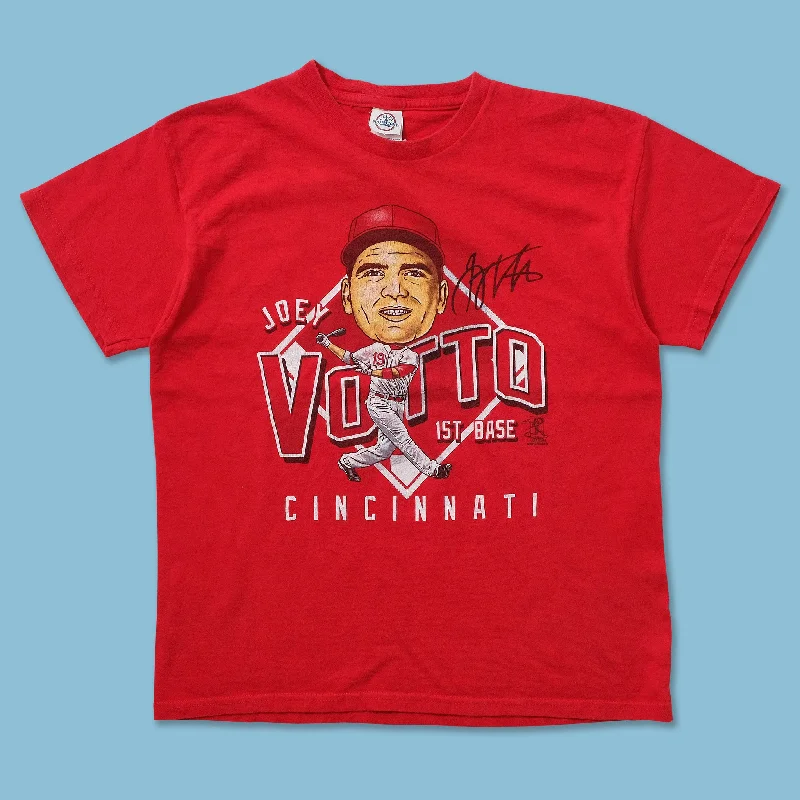 Knit – Soft and stretchy fabric with a knitted textureWomen's 2013 Joey Votto T-Shirt Small